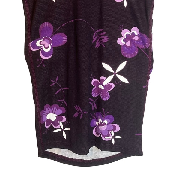 Helly Hansen Womens XS Purple Floral Baselayer Winter Activewear‎ Shirt - Picture 3 of 11